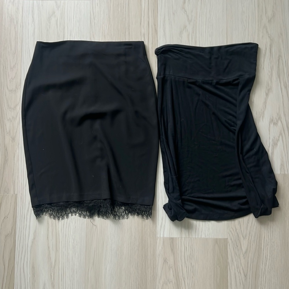 Lot of two black shirts Forwcer 21 and Gap S/XS